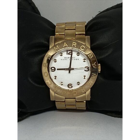 Marc Jacobs MBM3077 Women's Stainless Steel Analog White Dial Quartz Watch KS569 - Picture 1 of 12